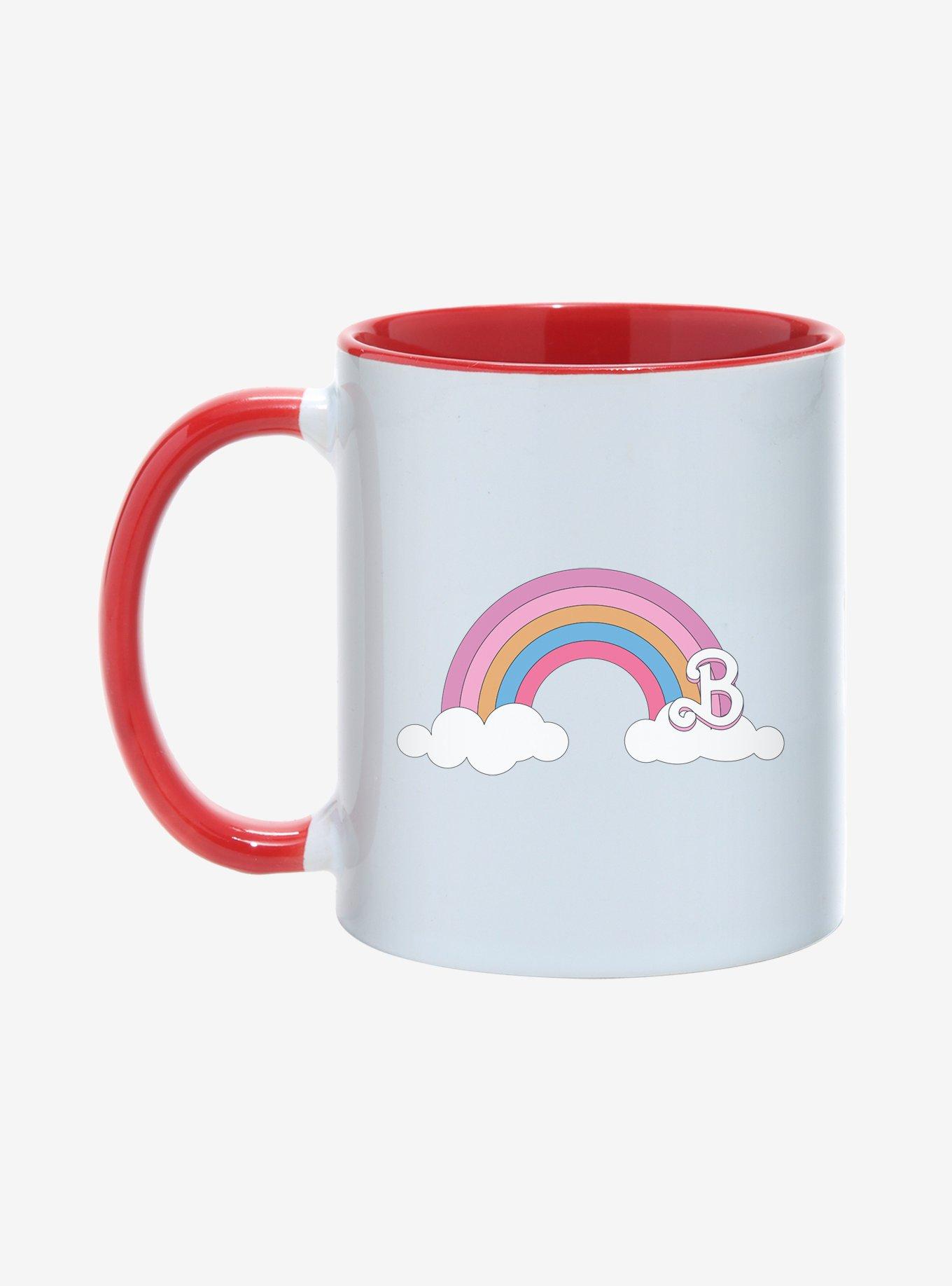 Barbie The Movie Rainbow Logo 11OZ Mug, RED  WHITE, hi-res