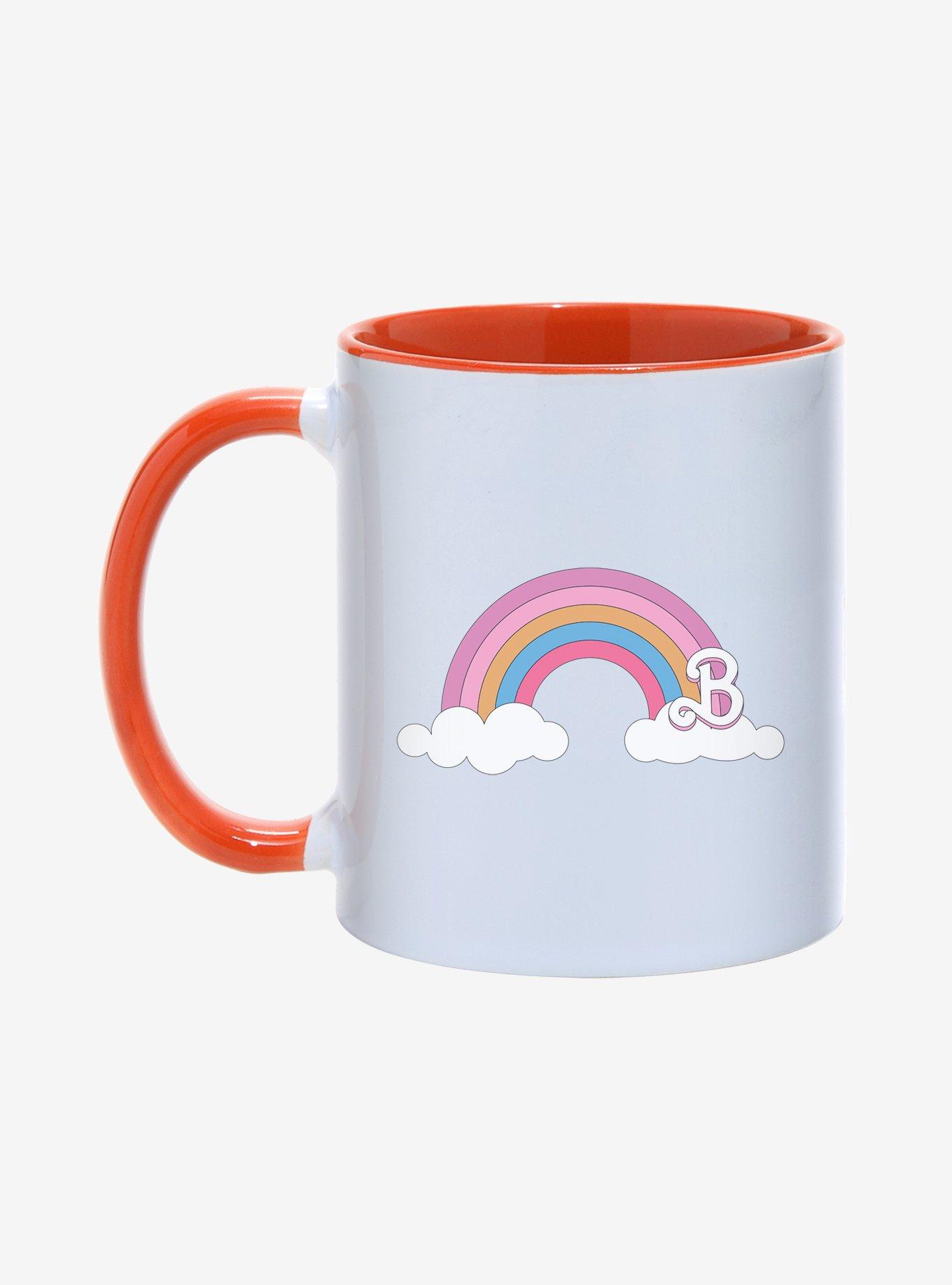 Barbie The Movie Rainbow Logo 11OZ Mug, ORANGE, hi-res