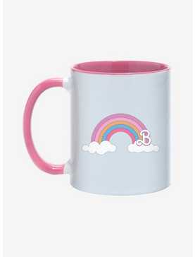 Barbie The Movie Rainbow Logo 11OZ Mug, PINK  WHITE, hi-res