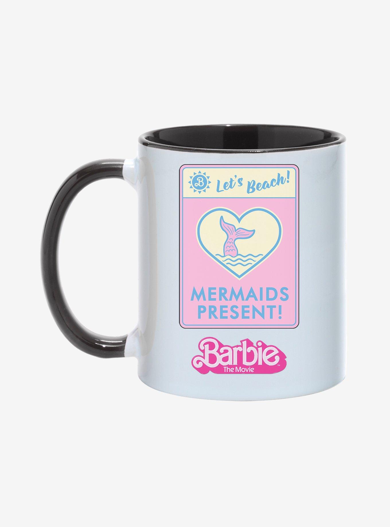 Barbie The Movie Let's Beach! 11OZ Mug, BLACK  WHITE, hi-res