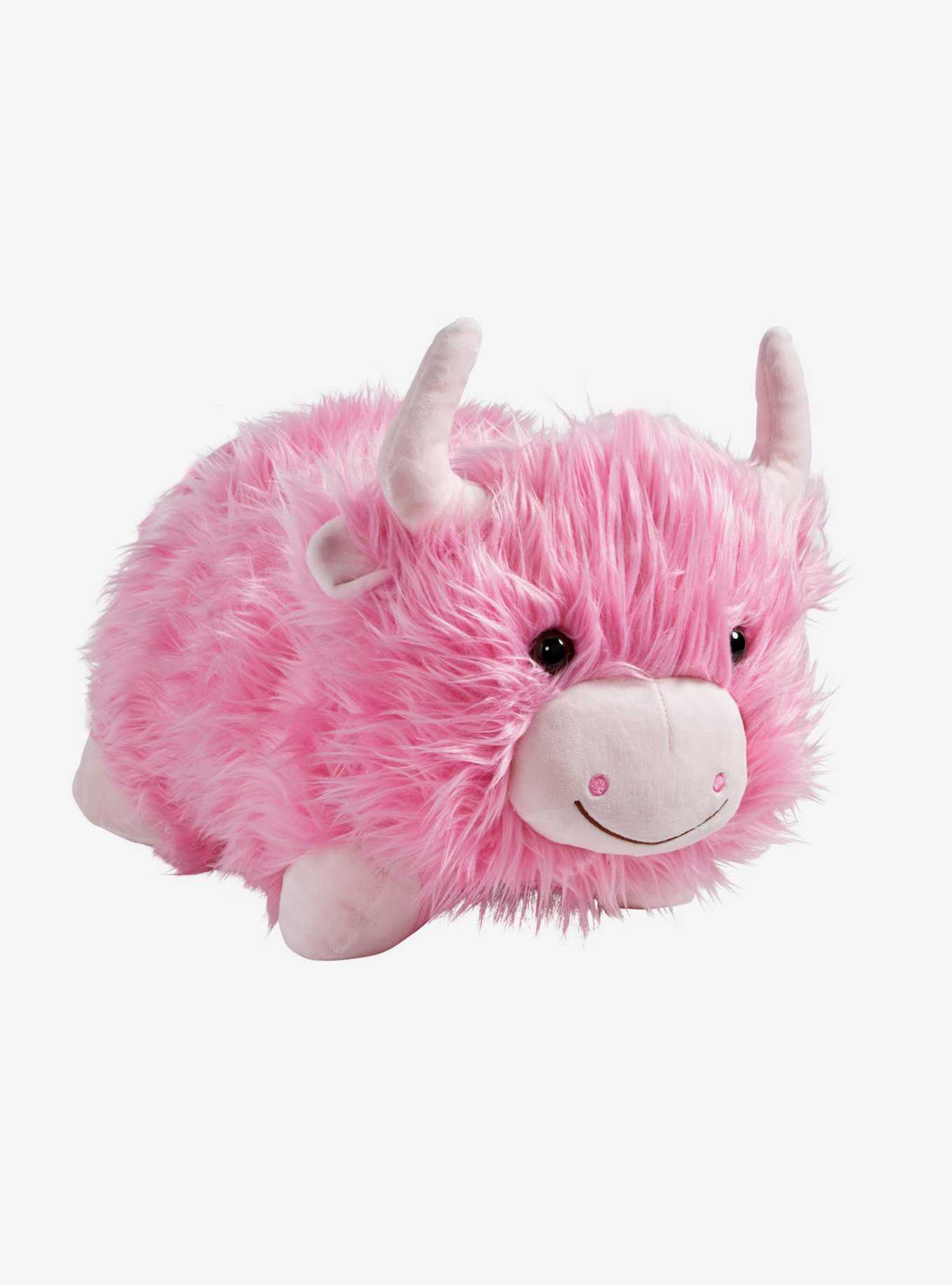 Barb The Pink Highland Cow Pillow Pet, , hi-res