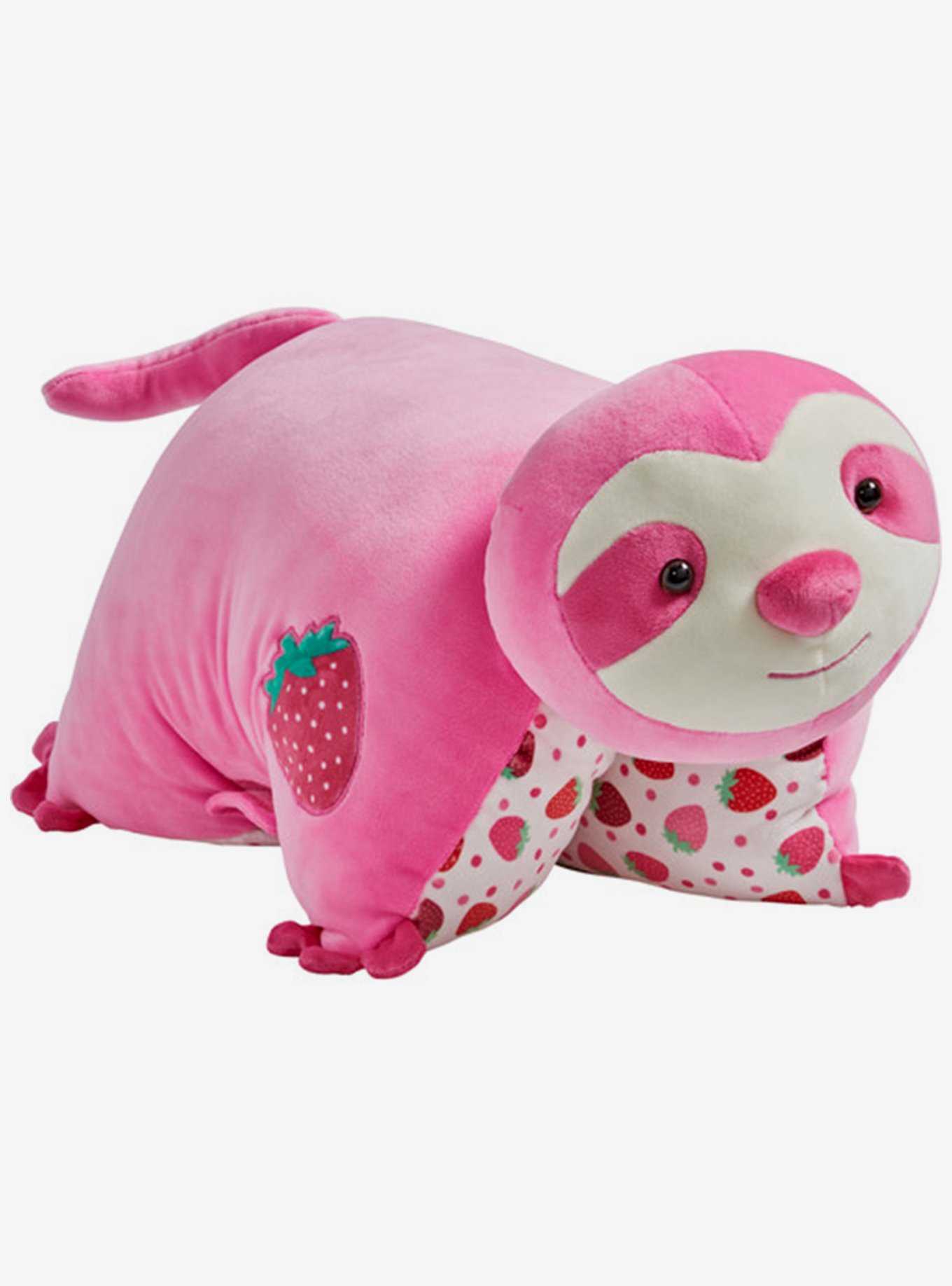 Sweet Scented Strawberry Sloth Pillow Pet Puff, , hi-res