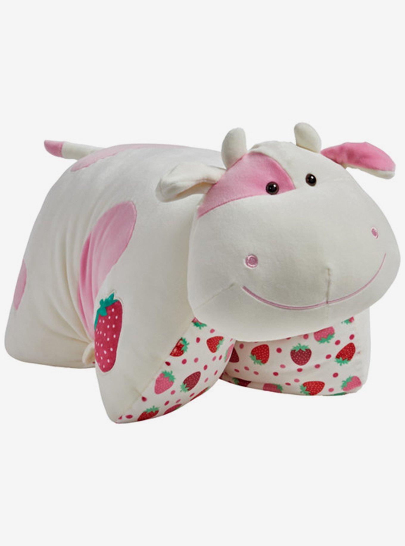 Sweet Scented Strawberry Cow Pillow Pet Puff, , hi-res