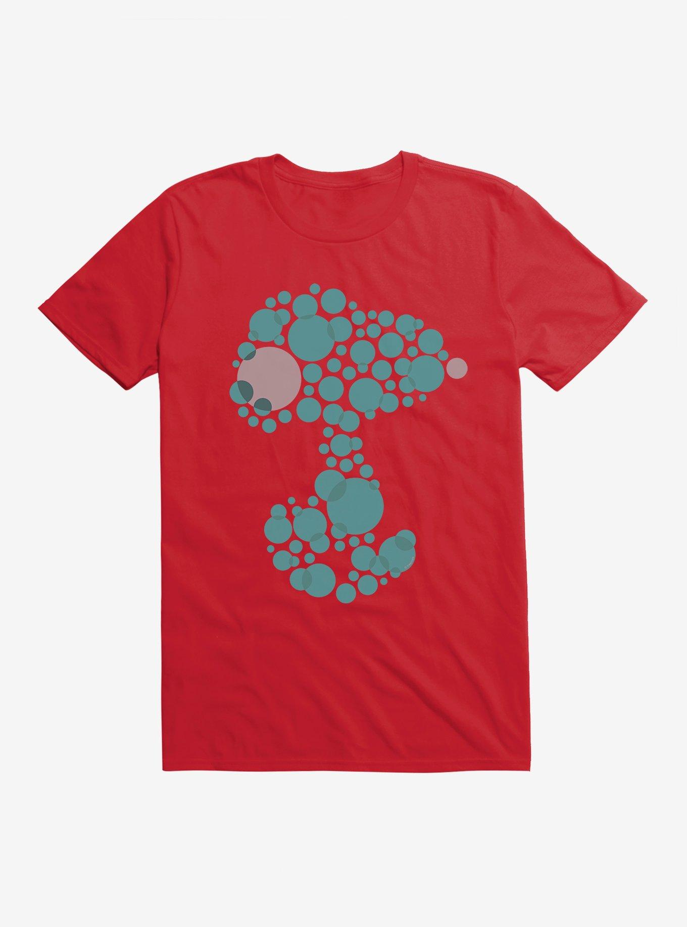 Peanuts Snoopy Dots T-Shirt, RED, hi-res