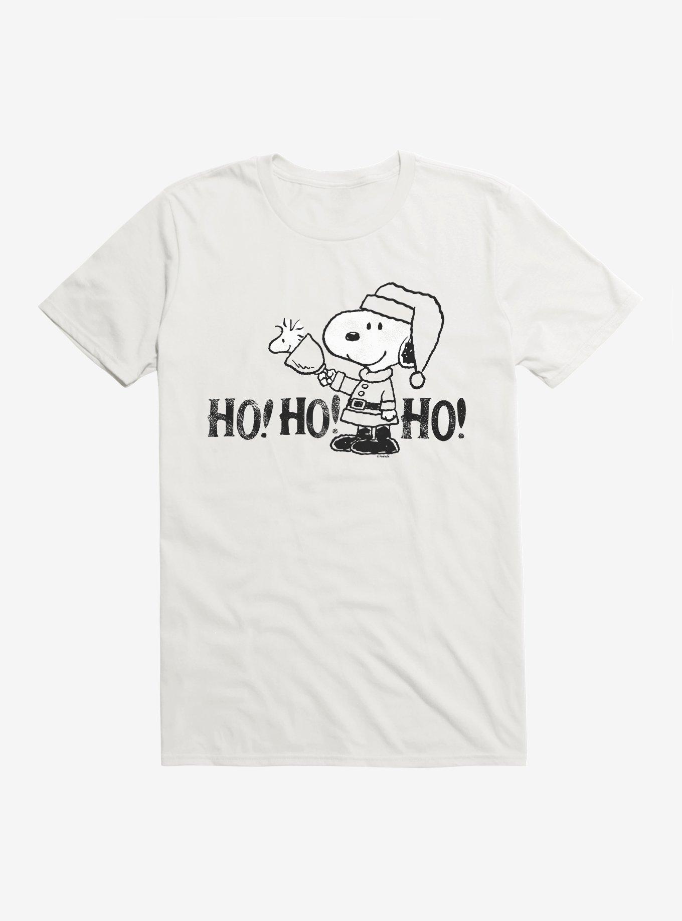 Peanuts Ho Ho Ho Snoopy T-Shirt, WHITE, hi-res