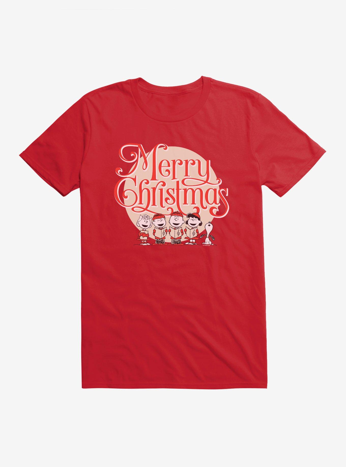 Peanuts Merry Christmas Carolers T-Shirt