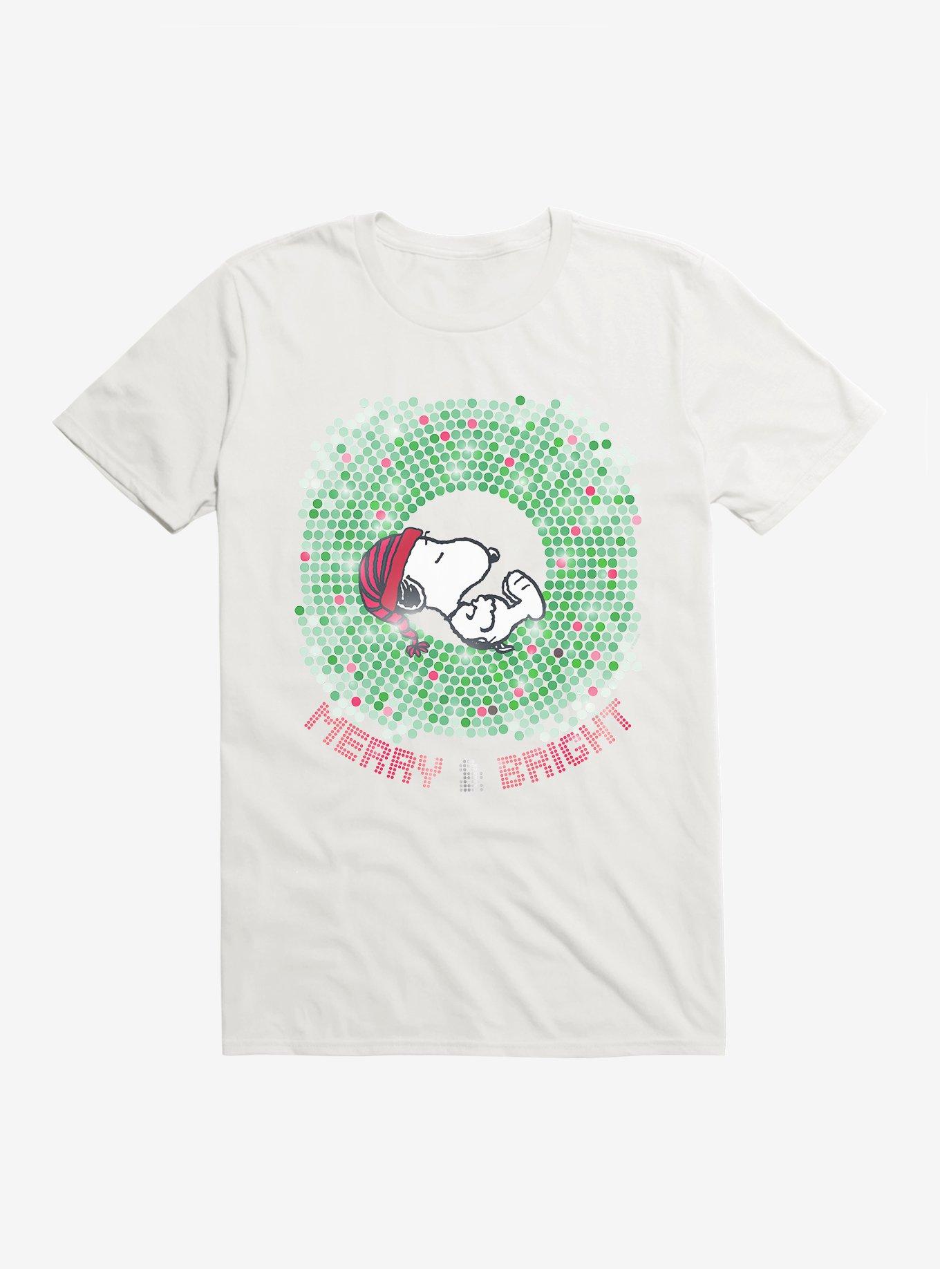 Peanuts Merry And Bright Snoopy Dots T-Shirt, , hi-res