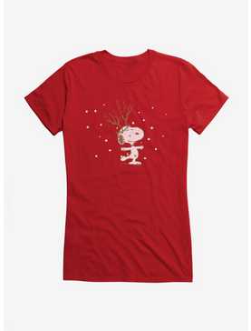 Peanuts Snoopy Snowing Girls T-Shirt, , hi-res