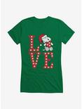 Peanuts Love Snoopy Santa Girls T-Shirt, , hi-res