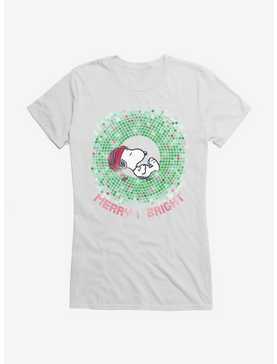 Peanuts Merry And Bright Snoopy Dots Girls T-Shirt, , hi-res