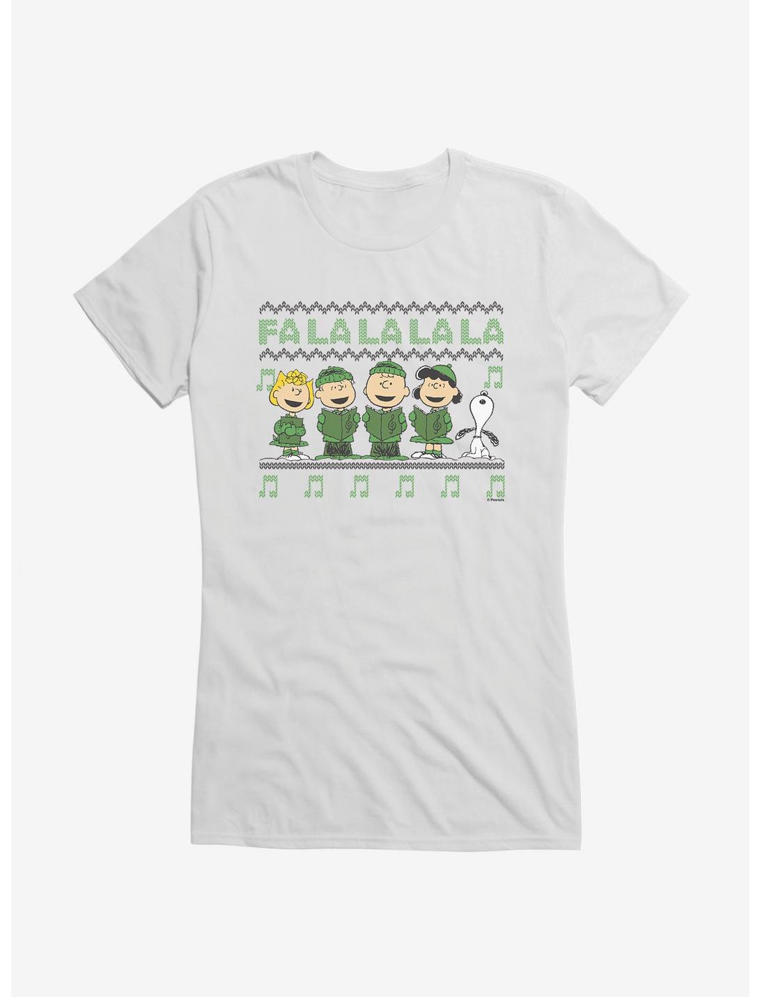 Peanuts Fa La La Christmas Pattern Girls T-Shirt, , hi-res