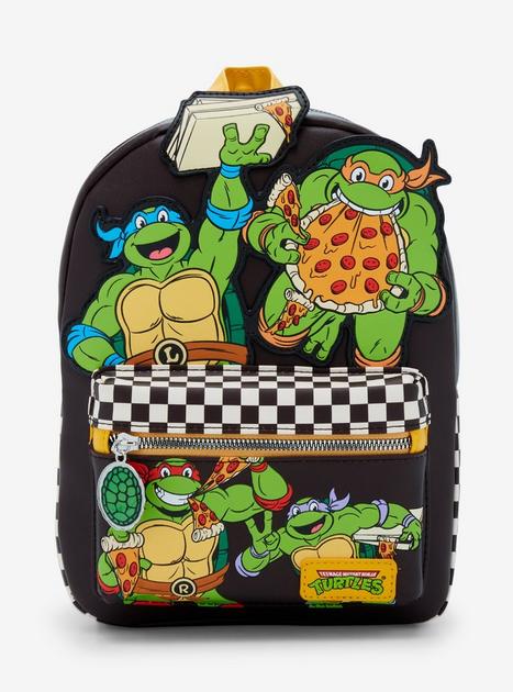Teenage Mutant Ninja Turtles Pizza Checkered Mini Backpack  display picture 2