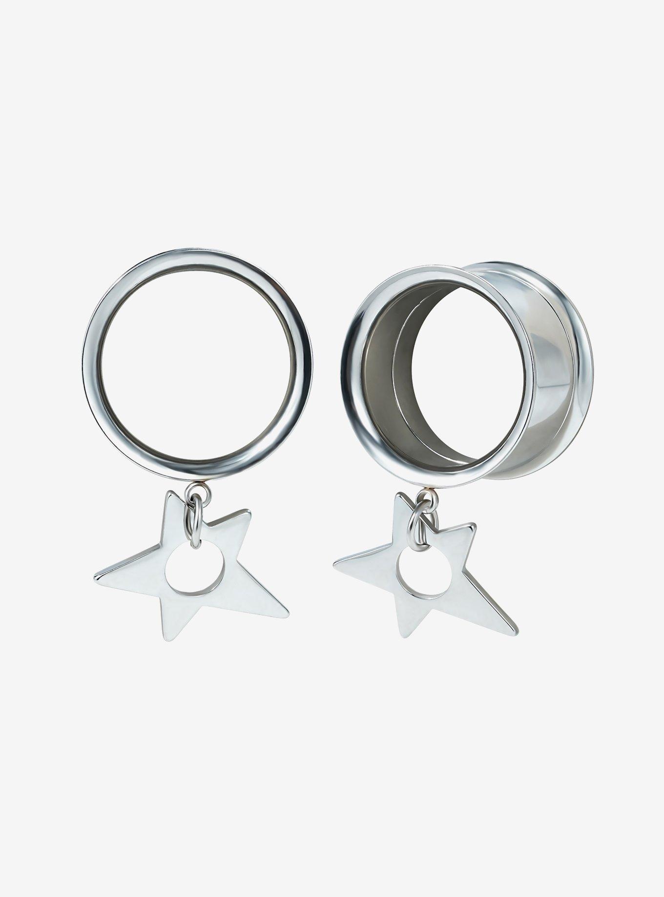 Steel Silver Star Plug 2 Pack, MULTI, hi-res