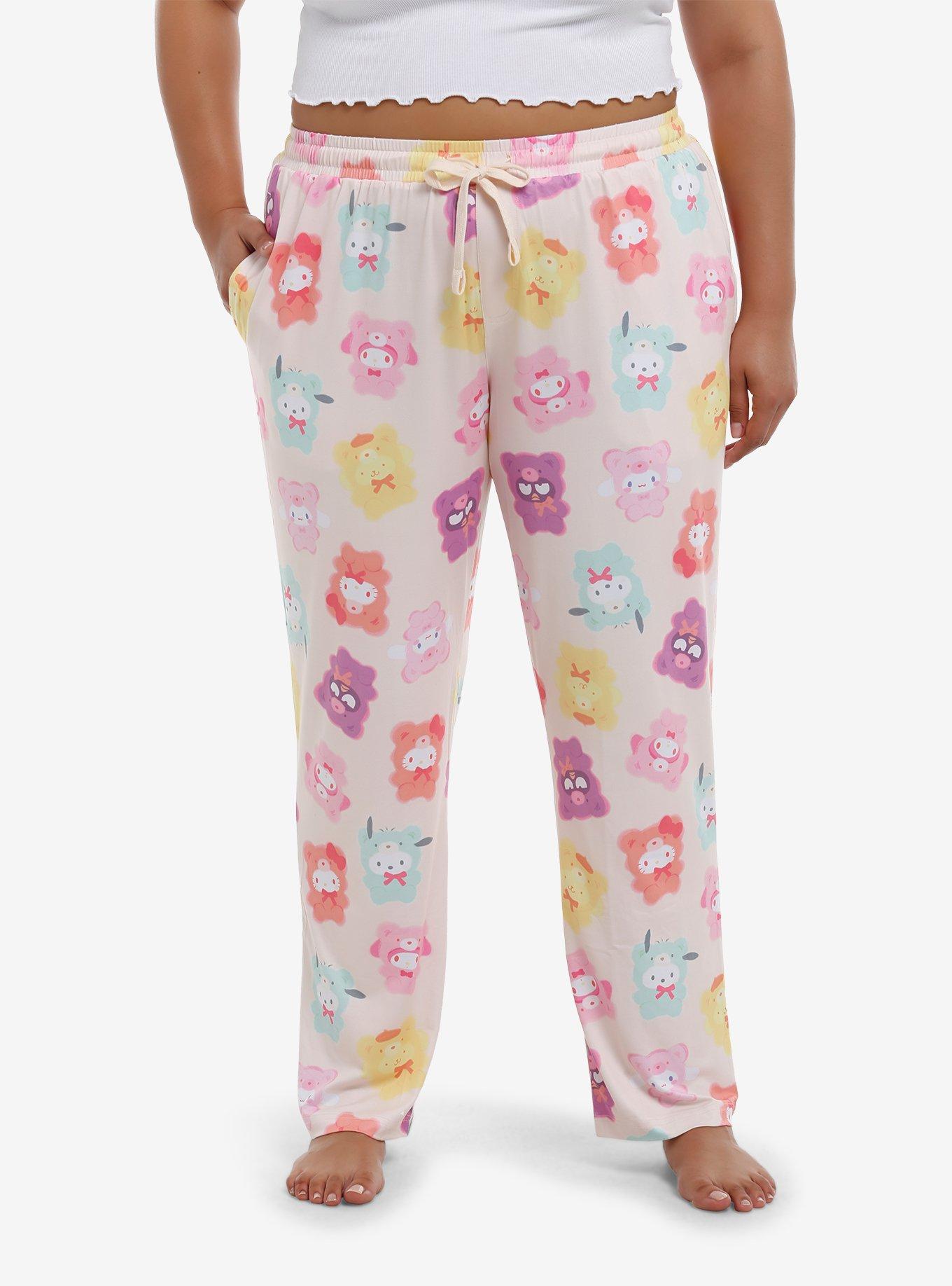 Hello Kitty And Friends Teddy Bear Costume Pajama Pants Plus Size, , hi-res