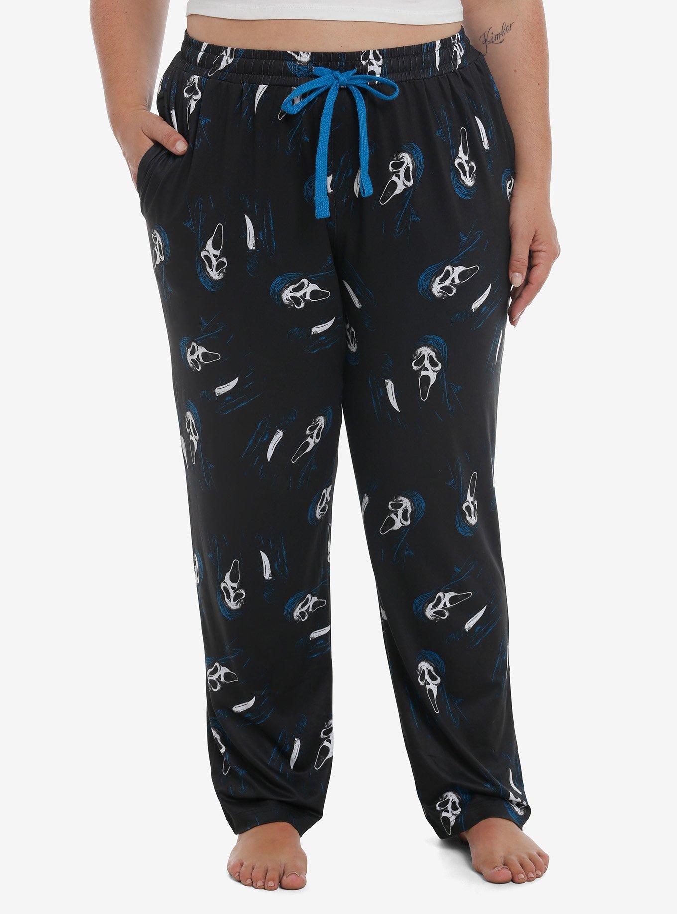 Ghost Face Knife Pajama Pants Plus