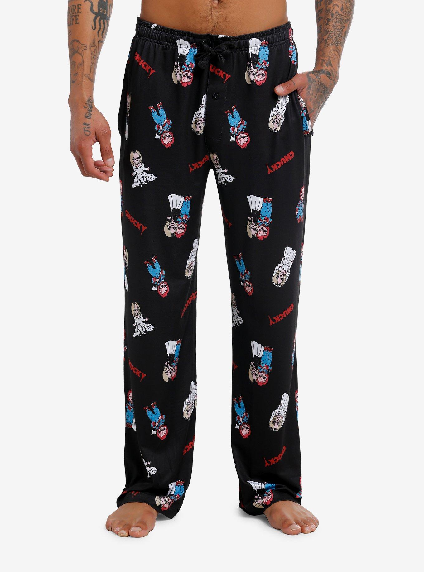 Chucky & Tiffany Pajama Pants, BLACK, hi-res