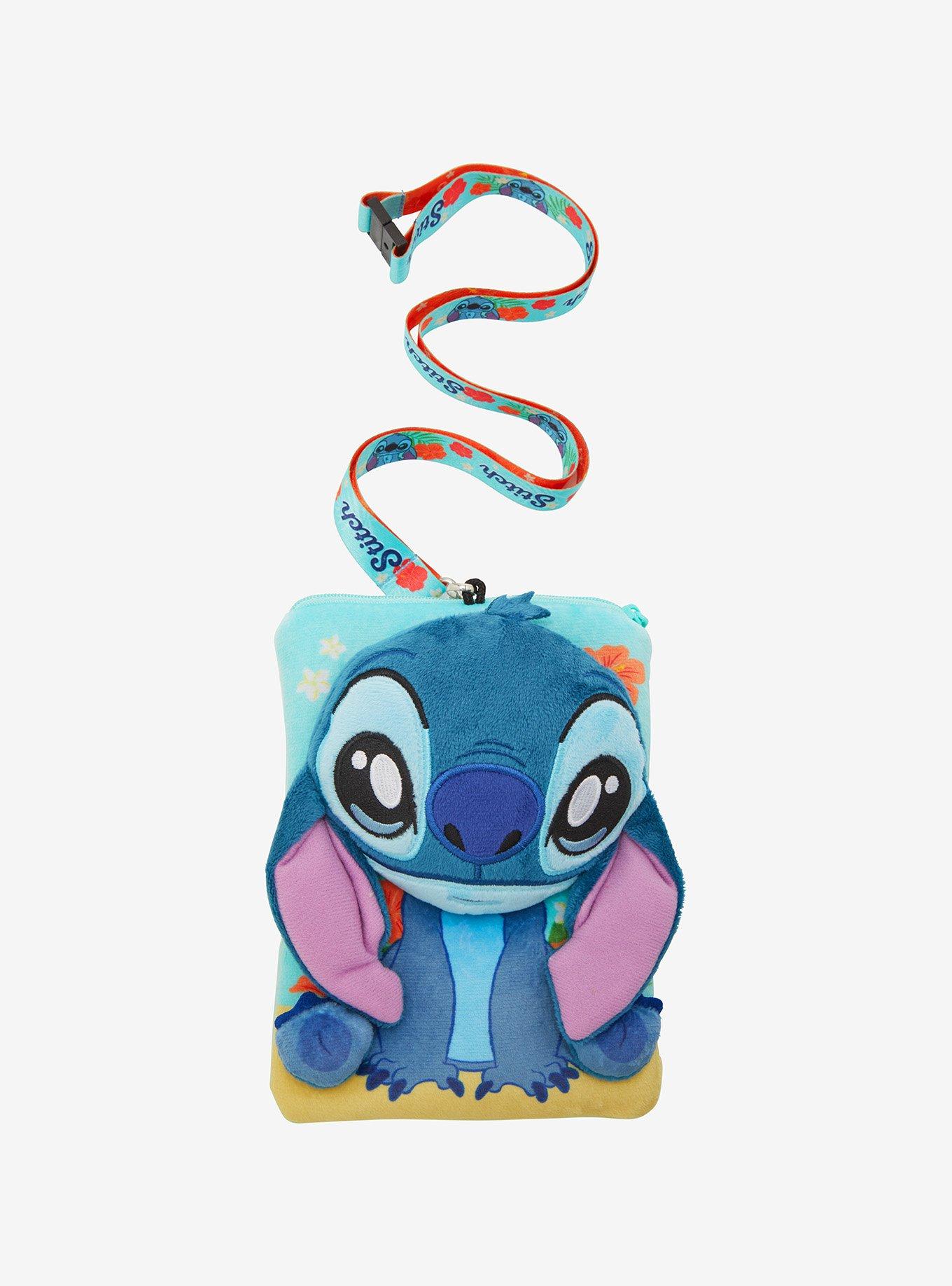 Disney Stitch Plush Lanyard With Cardholder, , hi-res