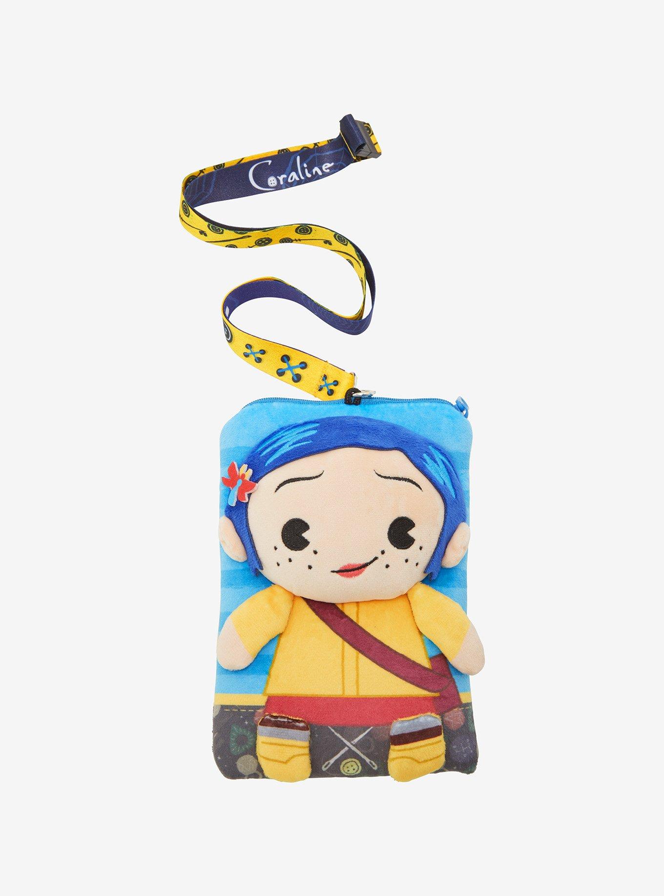 Coraline Plush Lanyard With Cardholder