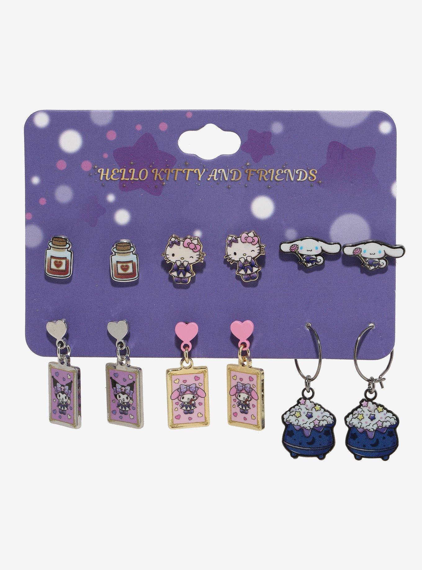 Hello Kitty And Friends Magic Card Earring Set, , hi-res