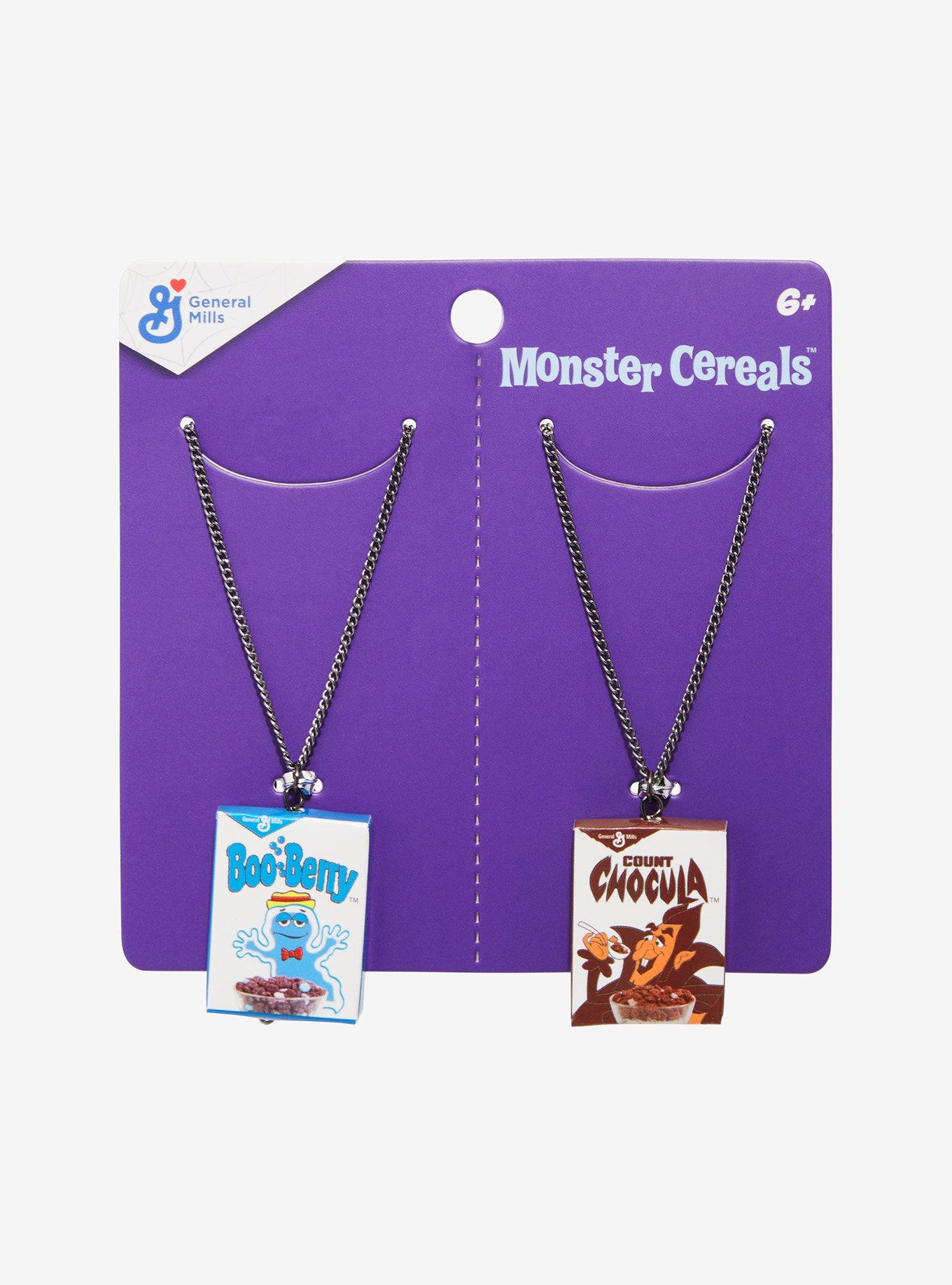 Monster Cereals Boo Berry Count Chocula Best Friend Necklace Set