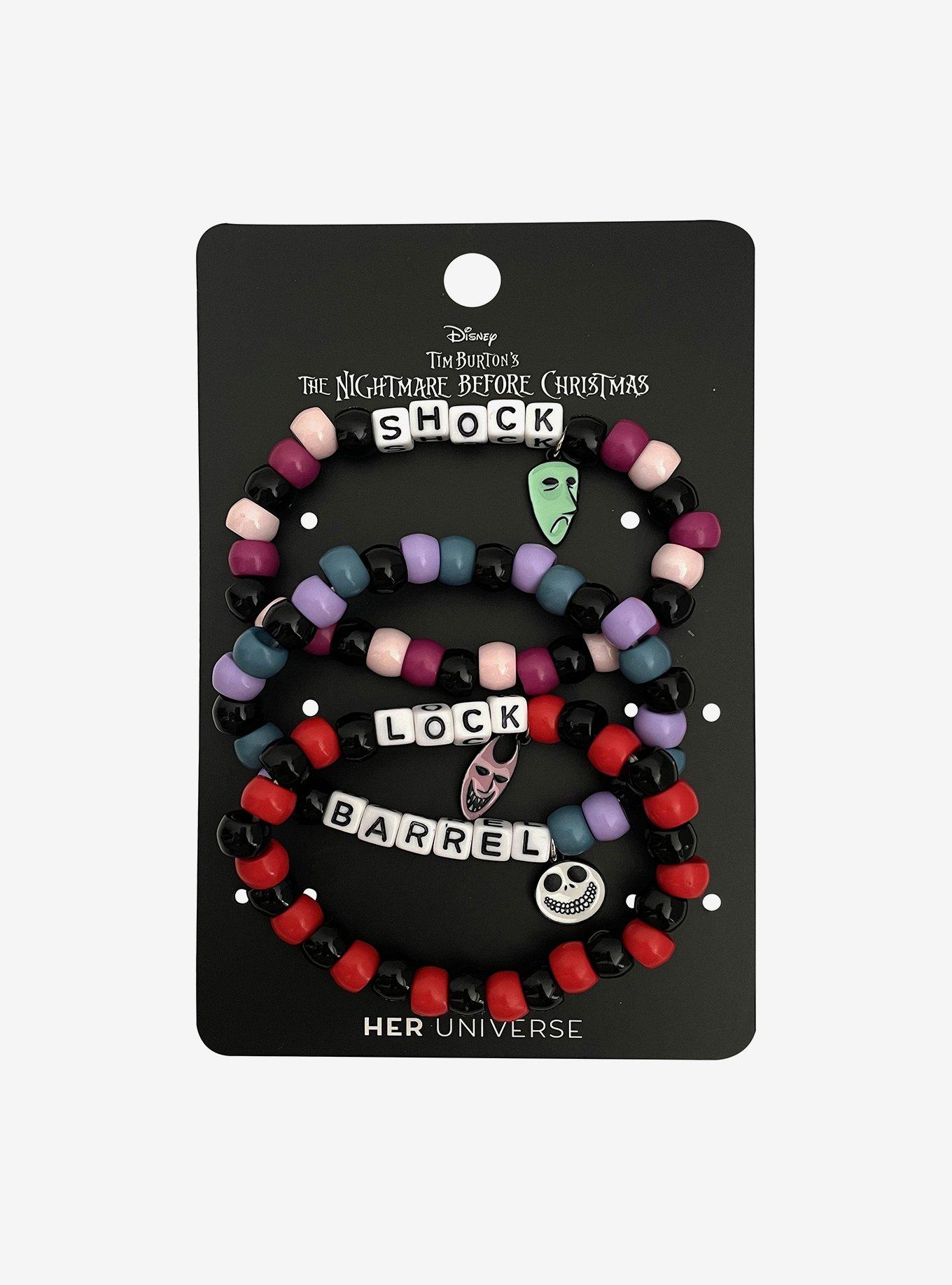 The Nightmare Before Christmas Oogie's Boys Beaded Bracelet Set, , hi-res