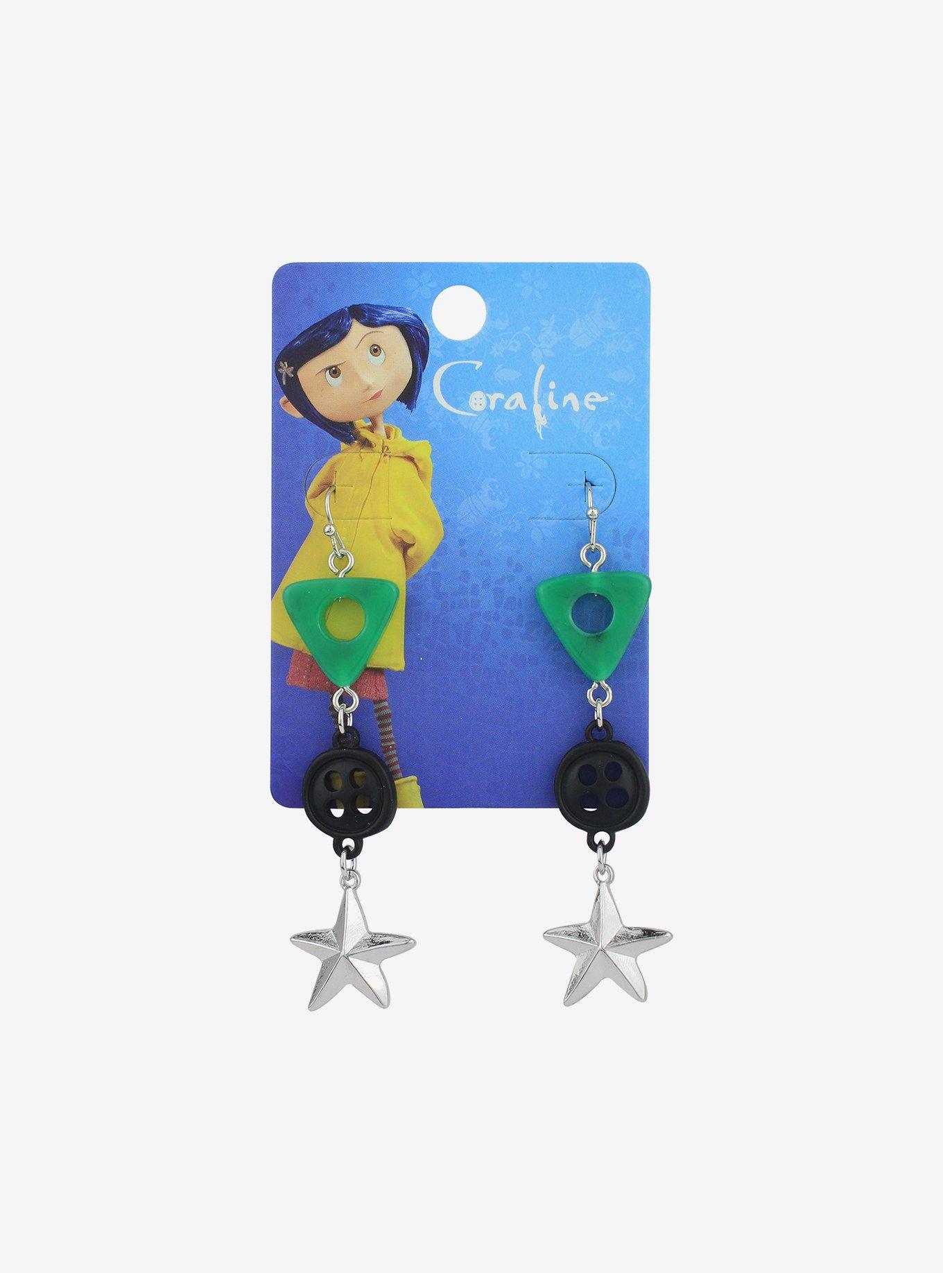 Coraline Stone Button Star Drop Earrings, , hi-res