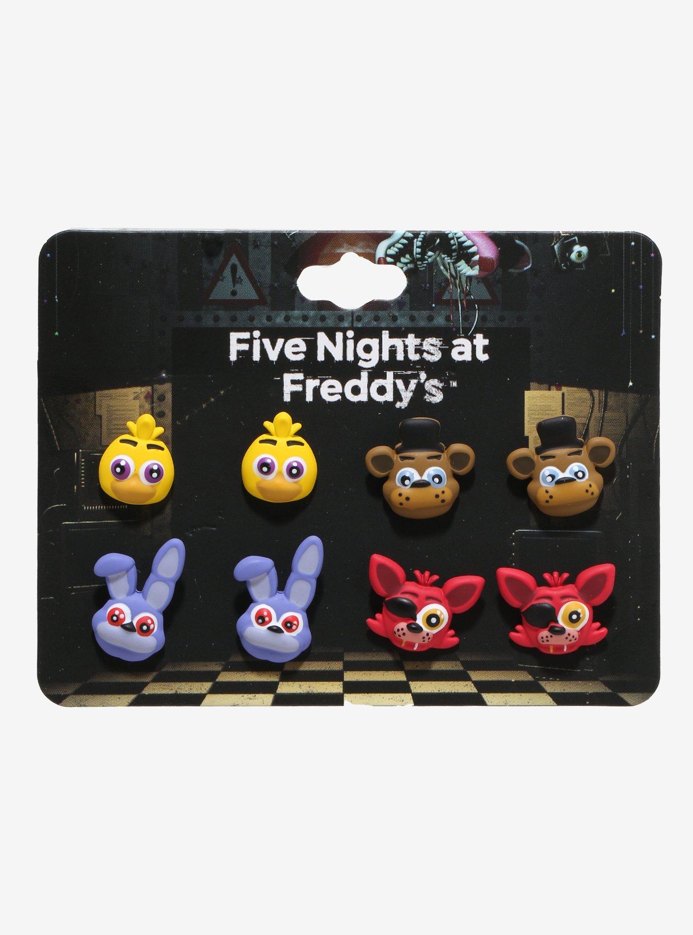 Five Nights At Freddy's Figural Heads Stud Earring Set