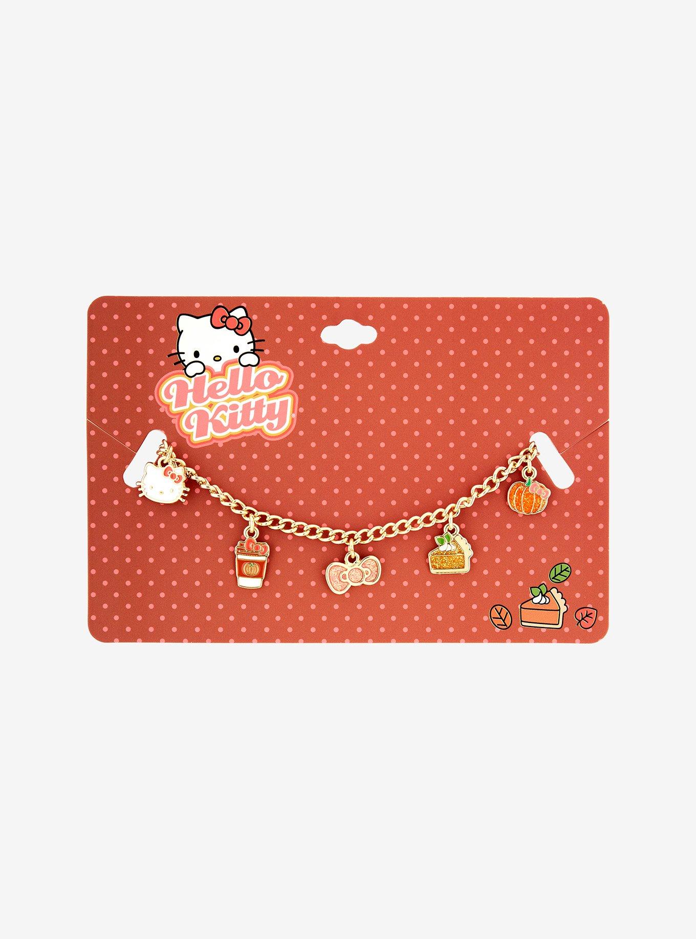 Hello Kitty Pumpkin Spice Latte Charm Bracelet, , hi-res