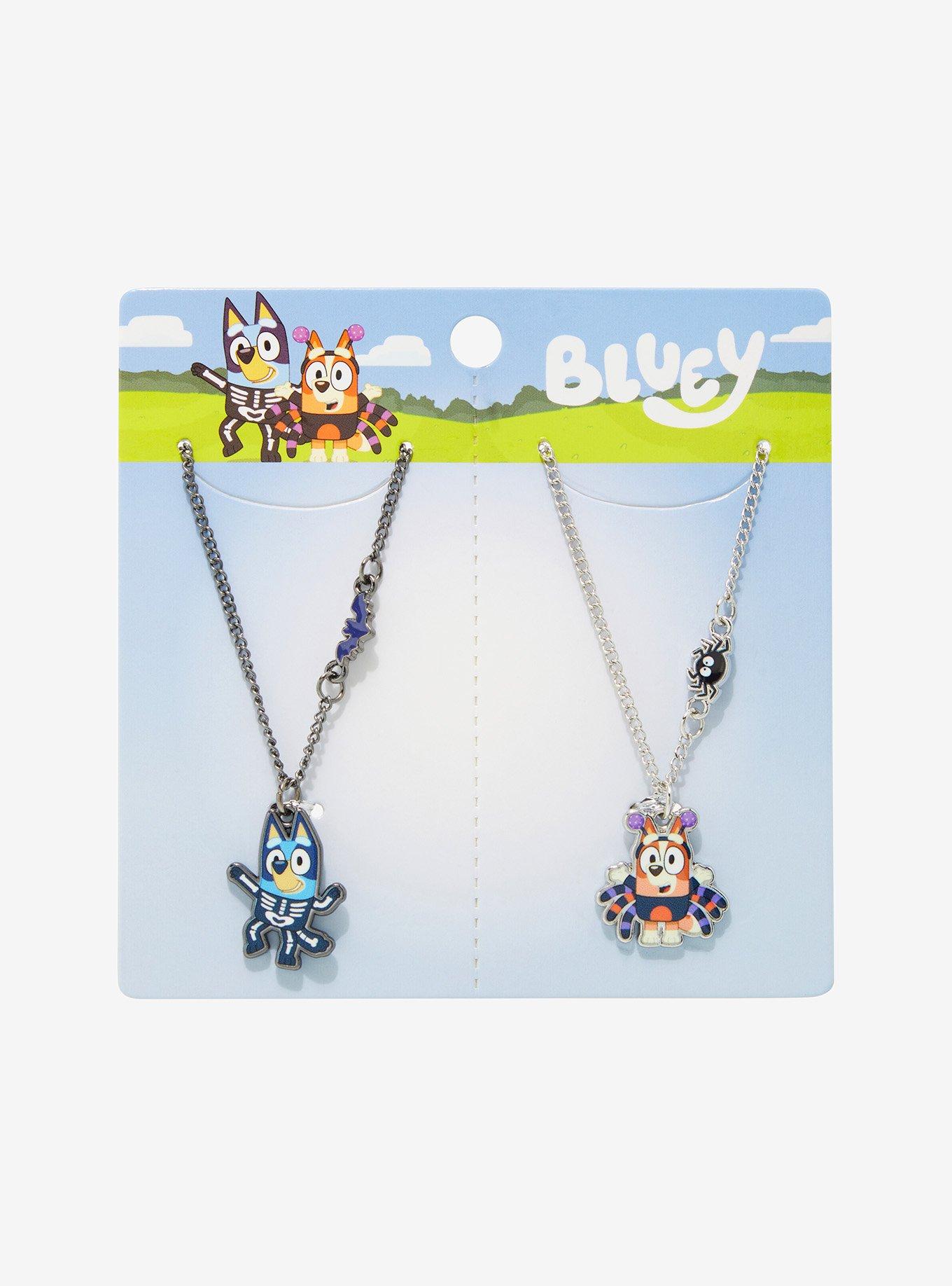 Bluey Bingo Halloween Best Friend Necklace Set