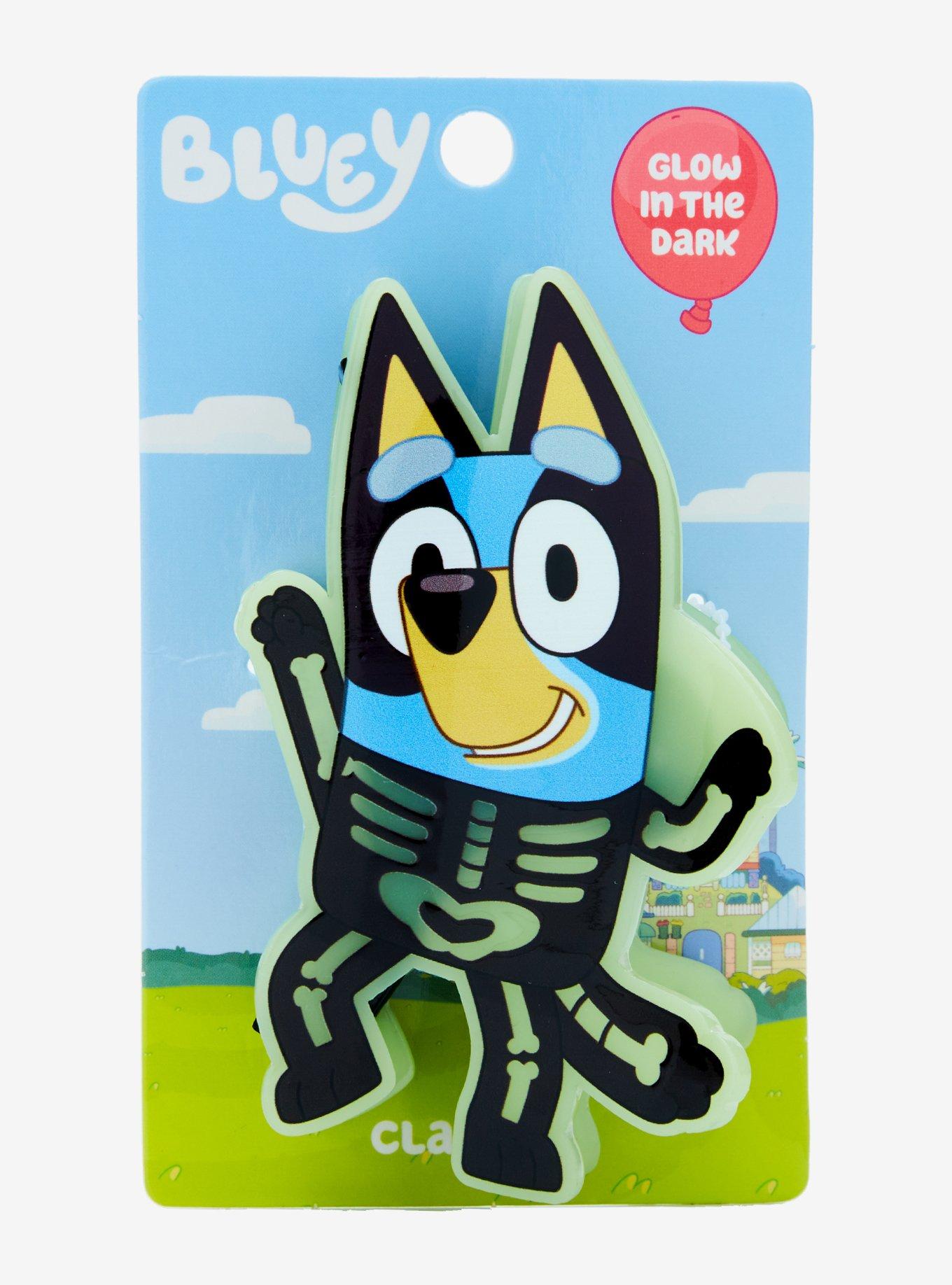 Bluey Skeleton Costume Glow-In-The-Dark Claw Hair Clip, , hi-res