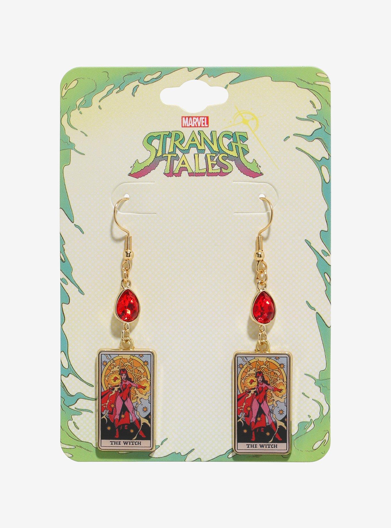 Marvel Strange Tales The Witch Tarot Card Earrings