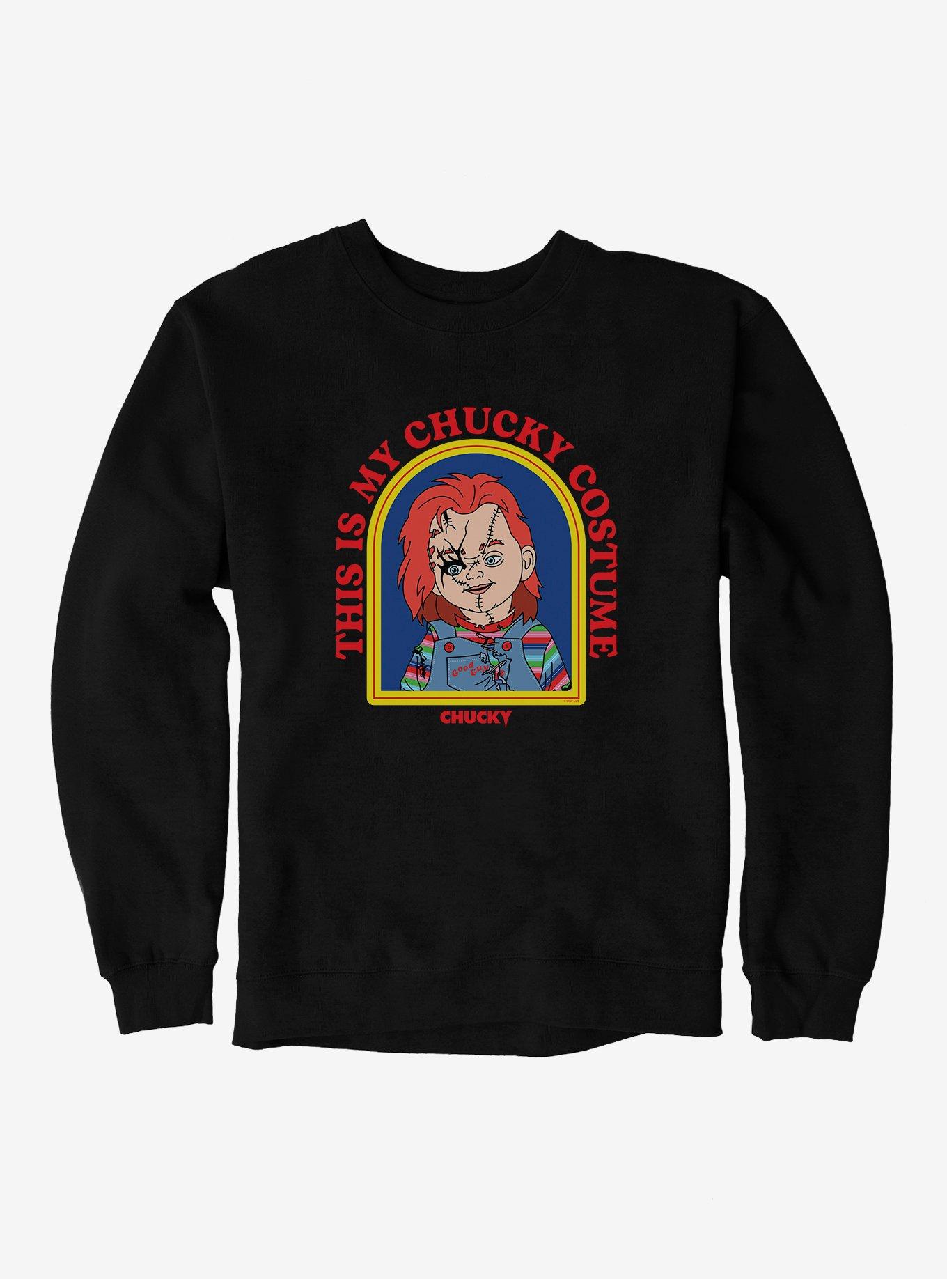 Chucky This Is My Chucky Costume Sweatshirt, BLACK, hi-res