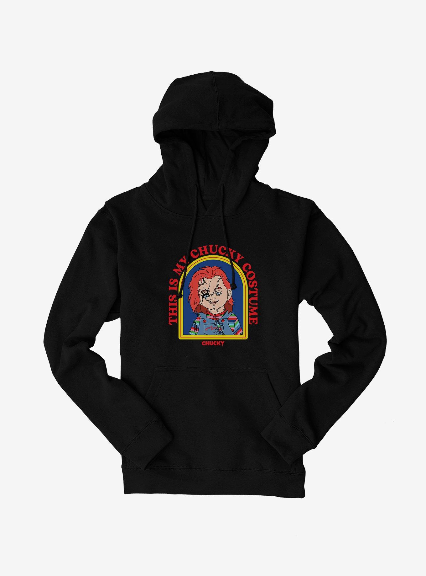 Chucky This Is My Chucky Costume Hoodie, BLACK, hi-res