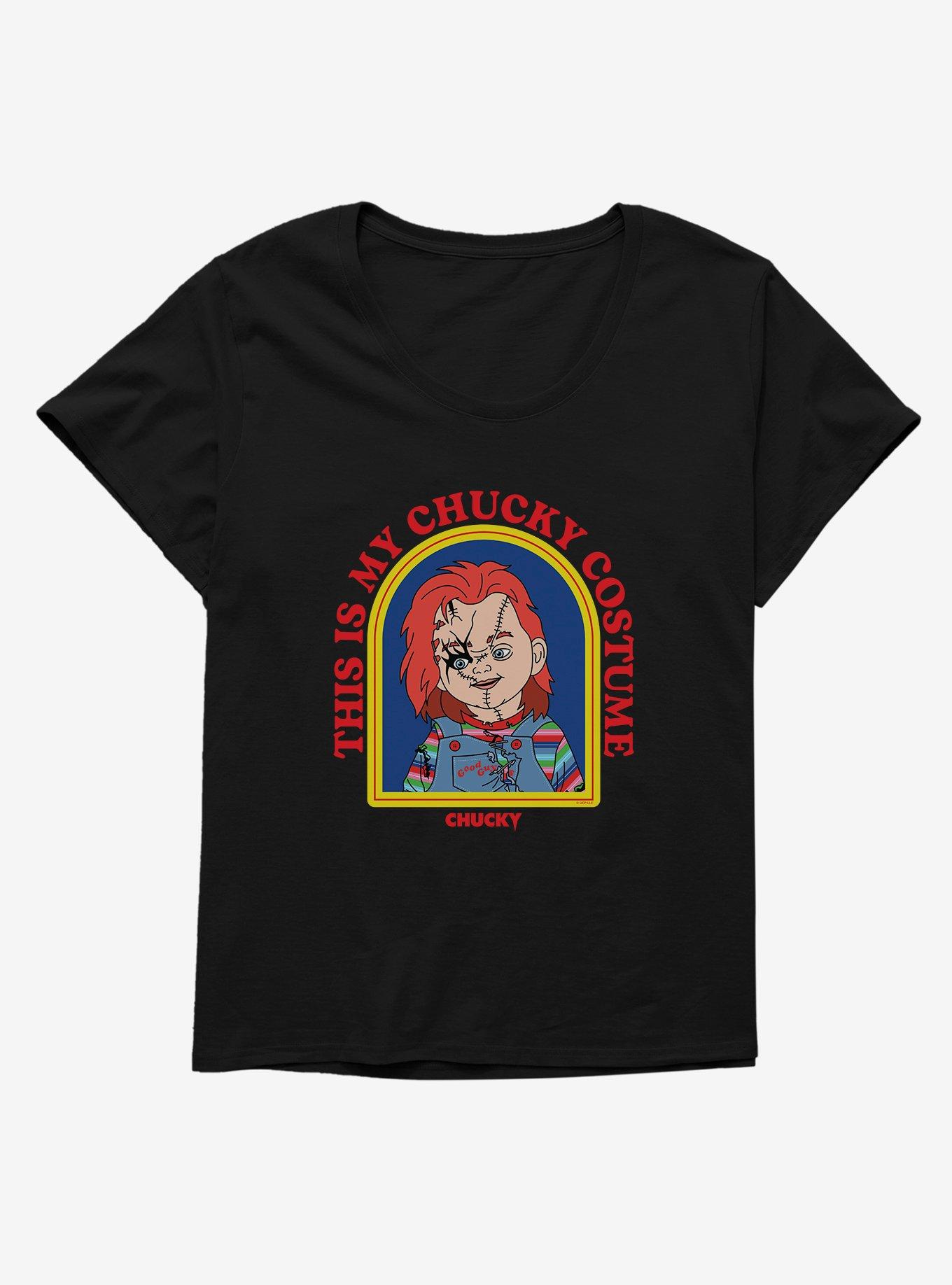 Chucky This Is My Chucky Costume Girls T-Shirt Plus Size, BLACK, hi-res