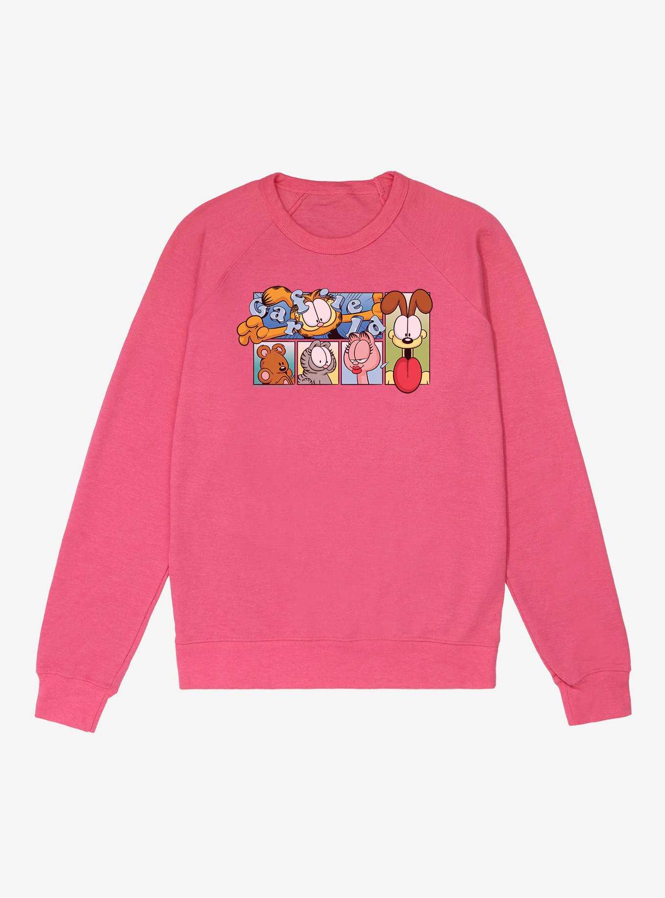 Garfield Characters Boxes  French Terry Sweatshirt, , hi-res