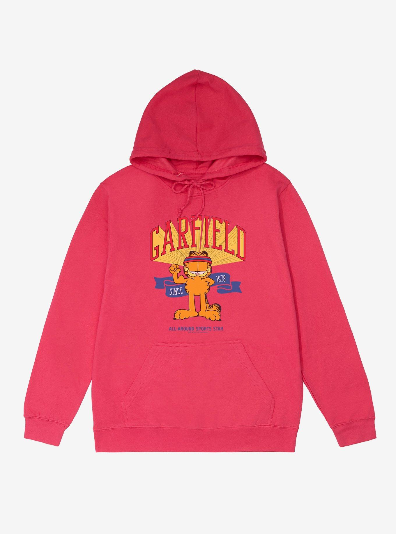 Garfield Sports Star French Terry Hoodie, HELICONIA HEATHER, hi-res