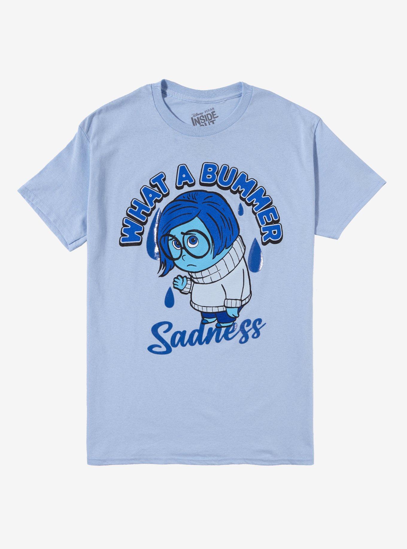 Disney Pixar Inside Out Sadness Bummer Boyfriend Fit Girls T-Shirt, , hi-res