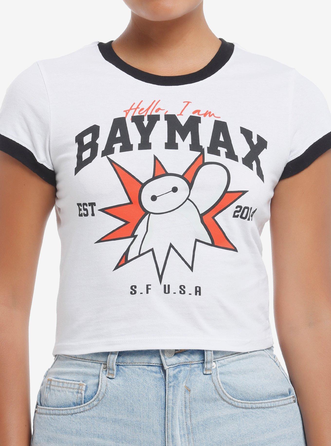 Disney Big Hero 6 Baymax Ringer Girls Baby T-Shirt, , hi-res