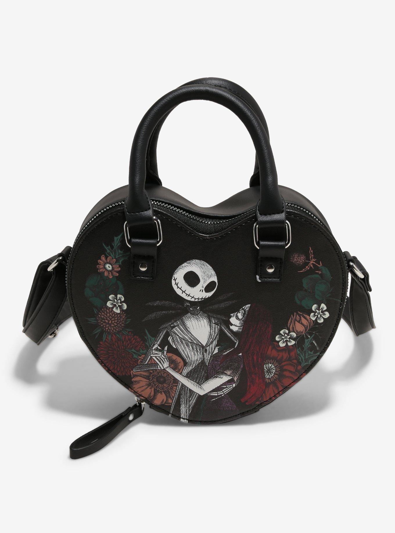 The Nightmare Before Christmas Jack & Sally Hear Figural Crossbody Bag