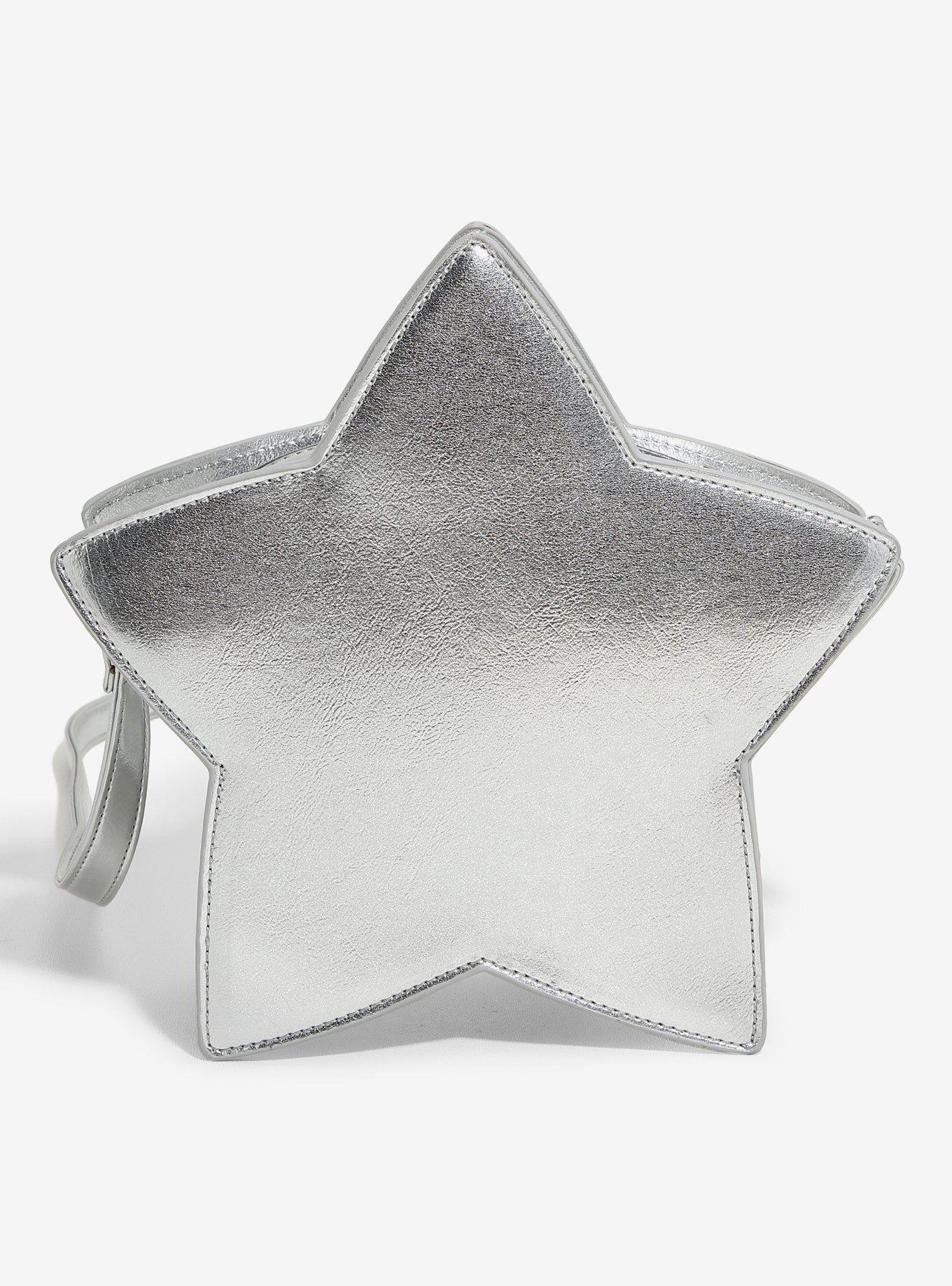 Silver Star Figural Crossbody Bag, , hi-res