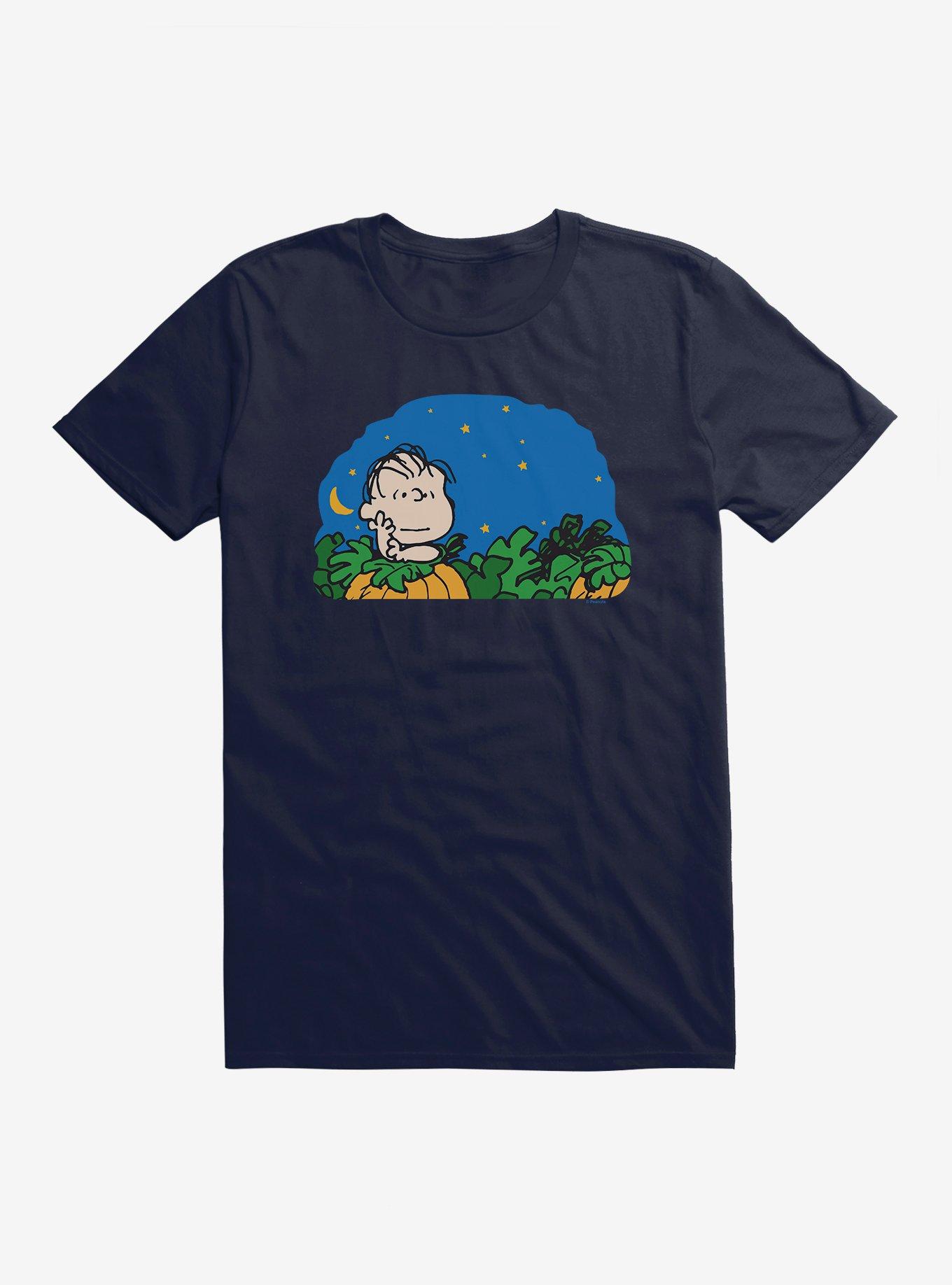 Peanuts Linus Pumpkin Patch T-Shirt, NAVY, hi-res