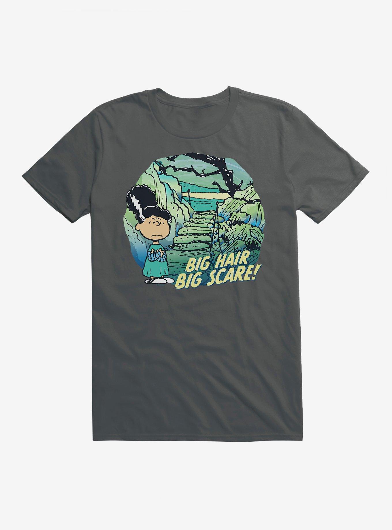 Peanuts Lucy Big Hair Big Scare T-Shirt, CHARCOAL, hi-res