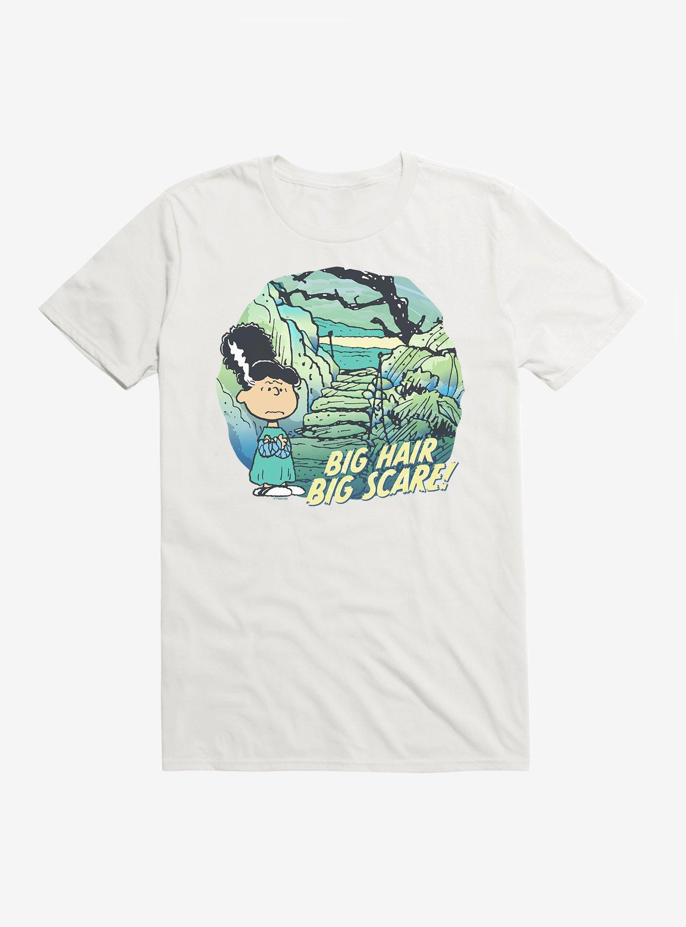 Peanuts Lucy Big Hair Big Scare T-Shirt, WHITE, hi-res