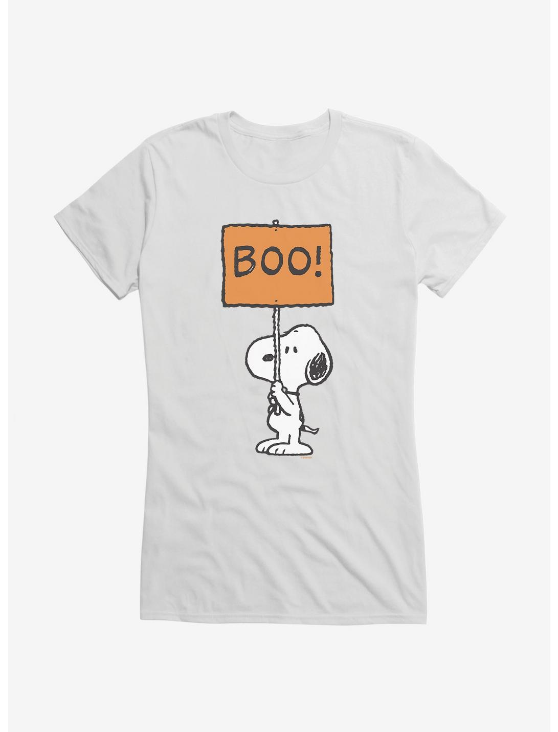 Peanuts Snoopy Boo Sign Girls T-Shirt, , hi-res