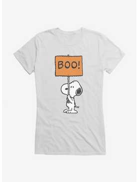 Peanuts Snoopy Boo Sign Girls T-Shirt, , hi-res