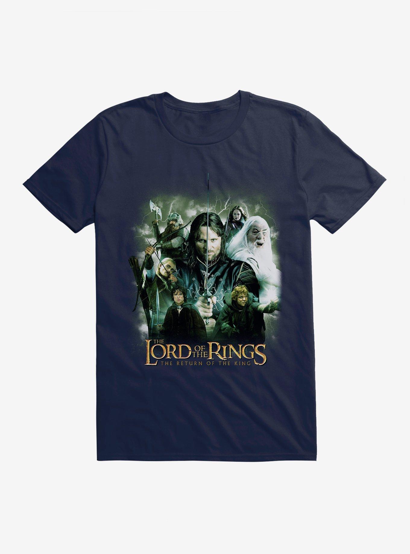 Lord Of The Rings The Return Of The King Poster T-Shirt, MIDNIGHT NAVY, hi-res