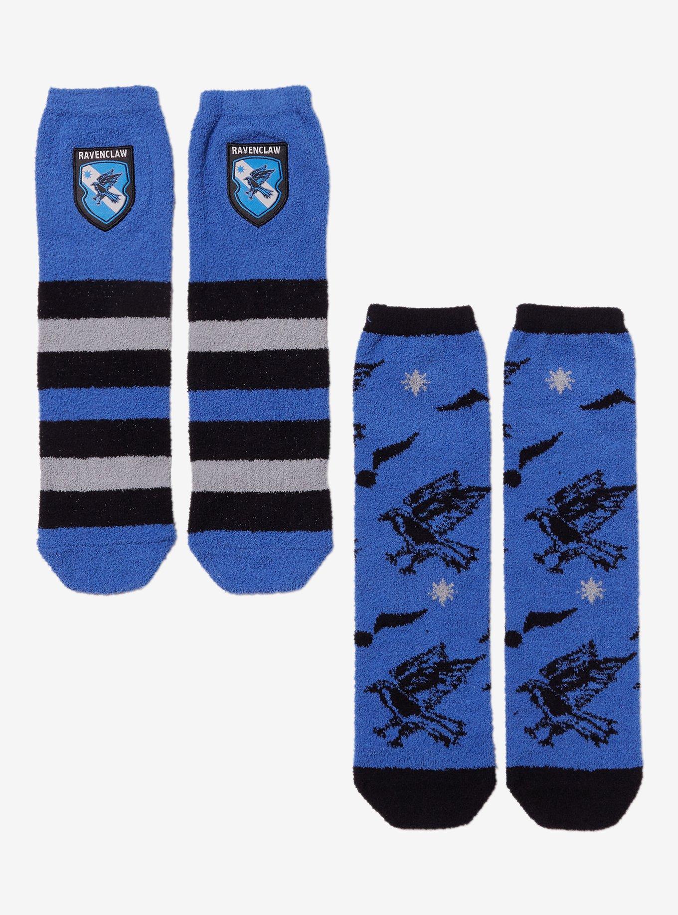 Harry Potter Ravenclaw Icon Stripe Cozy Socks 2 Pair, , hi-res