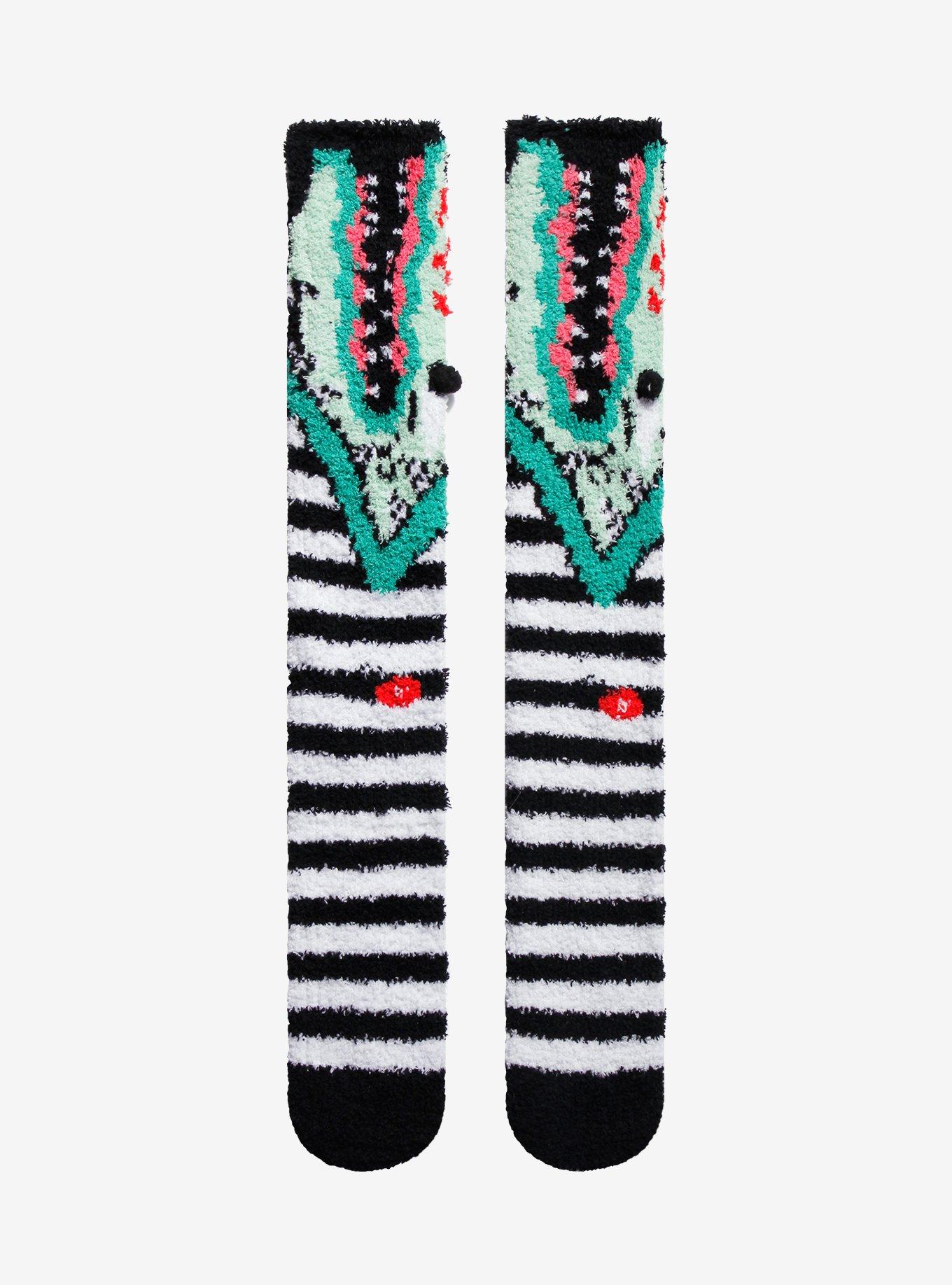 Beetlejuice Sandworm Fuzzy Knee-High Socks, , hi-res