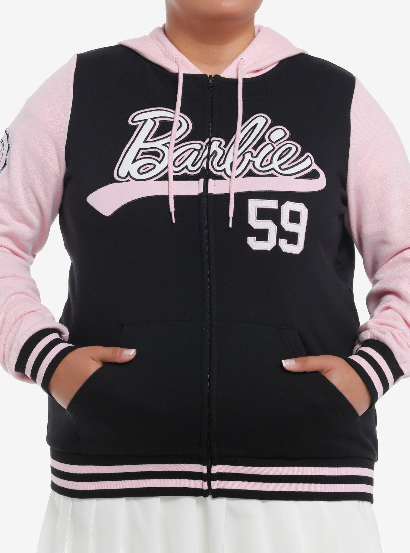 Her Universe Barbie Varsity Hoodie Plus Size Her Universe Exclusive, MULTI, hi-res