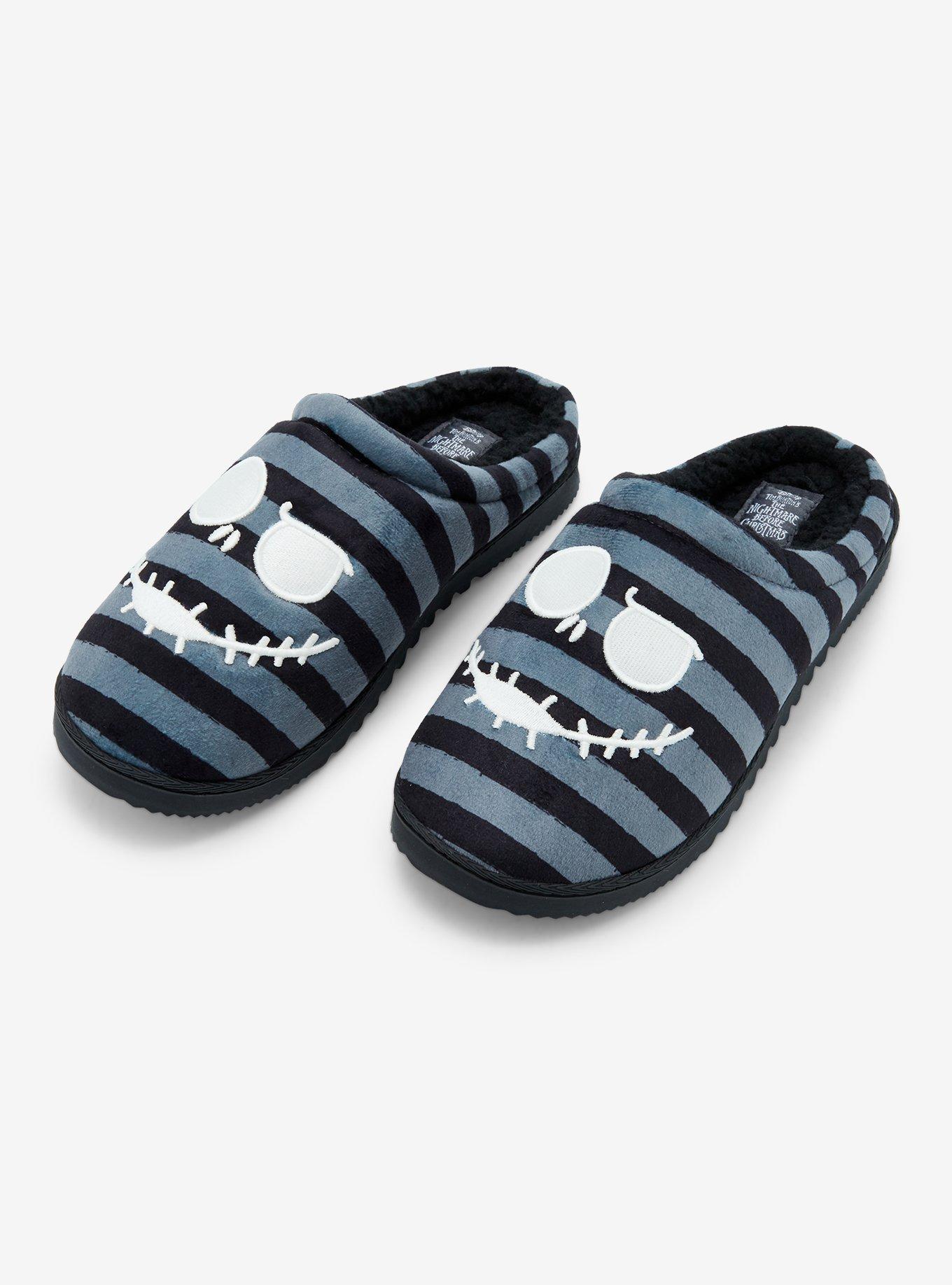 The Nightmare Before Christmas Jack Stripe Glow-In-The-Dark Slippers, , hi-res